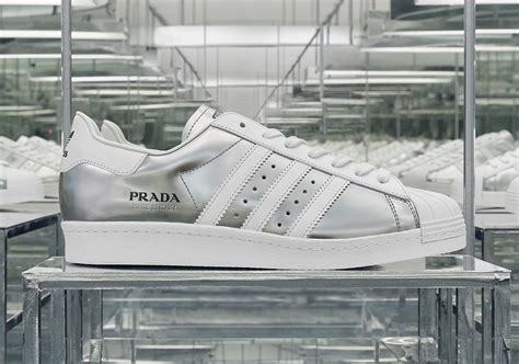 superstars adidas prada|prada x adidas superstar silver.